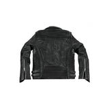 Leather Moto Jacket ( Black Reptile ) LEATHER JACKET