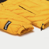 Paisley Print Puffer Down Jacket (Yellow) - PUFFER JACKET