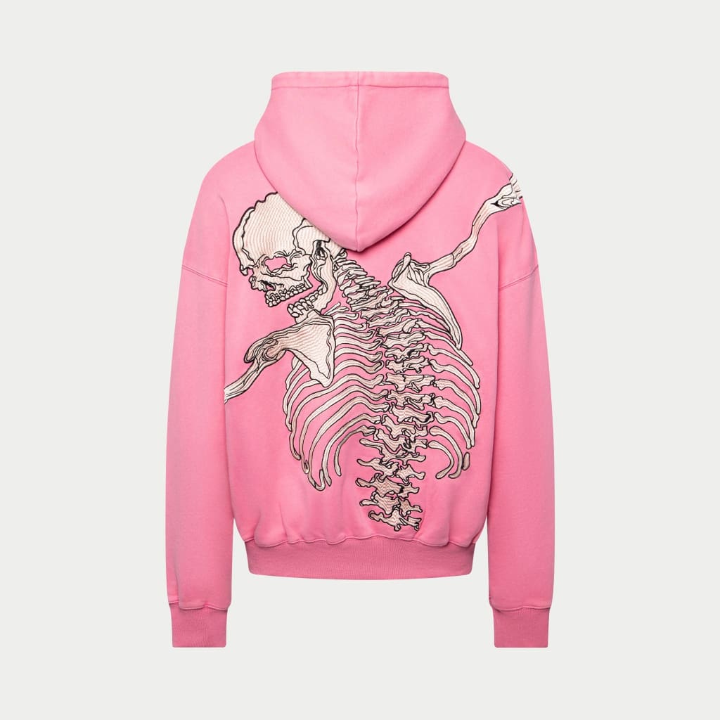 487 Reverse Weave Loopwheel Zip Hoodie in Heather Grey