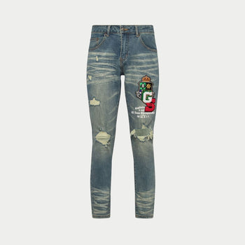 Rugby Patch Denim (BLUE) - DENIM