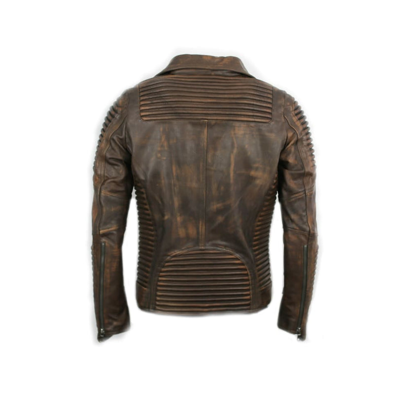 Stealth Moto Jacket ( Vintage Brown ) LEATHER JACKET